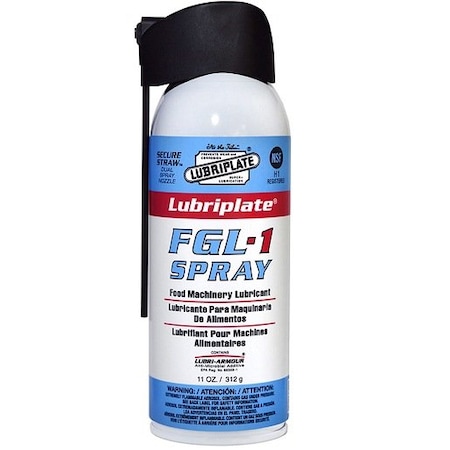 Lubriplate Aluminum Complex Grease; Multipurpose; Aerosol Can; Aerosol; Food Grade Machinery; White; 11 Oz FGL-1 11OZ AEROSOL CAN ; L0231-063